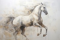 Horse painting drawing animal. AI generated Image by rawpixel.