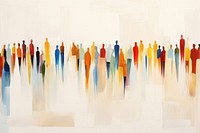 People art abstract painting. AI generated Image by rawpixel.
