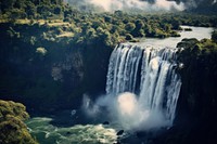 Niangara falls waterfall landscape outdoors. AI generated Image by rawpixel.