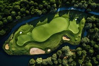 Golf court outdoors nature sports. AI generated Image by rawpixel.