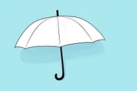 Umbrella cartoon line protection. AI generated Image by rawpixel.
