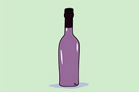 Wine bottle glass drink refreshment. AI generated Image by rawpixel.