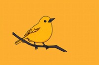 Bird cartoon animal canary. AI generated Image by rawpixel.