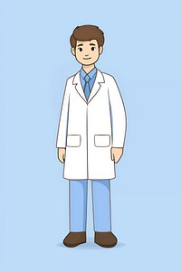 Doctor cartoon stethoscope protection. AI generated Image by rawpixel.