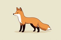 Fox cartoon animal mammal. AI generated Image by rawpixel.