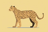 Leopard wildlife cheetah cartoon. AI generated Image by rawpixel.