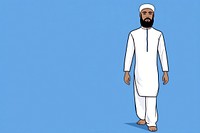 Muslim man standing cartoon adult. AI generated Image by rawpixel.
