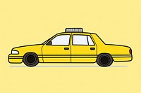 New york taxi car vehicle cartoon. AI generated Image by rawpixel.