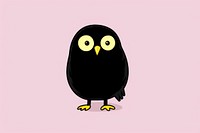 Owl penguin cartoon animal. AI generated Image by rawpixel.