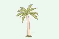 Palm cartoon plant tree. AI generated Image by rawpixel.