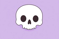 Skull cartoon purple astronomy. AI generated Image by rawpixel.