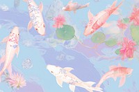 Koi fishs animal carp backgrounds. AI generated Image by rawpixel.