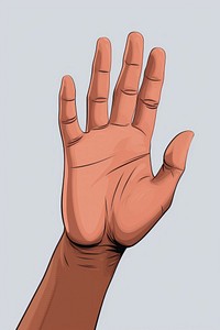 Hand finger gesturing cartoon. AI generated Image by rawpixel.