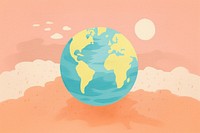 Planet earth space shape globe. AI generated Image by rawpixel.