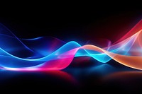 Multicolored wavy moving light trails pattern illuminated backgrounds. AI generated Image by rawpixel.