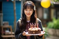 Korean university student party cake birthday. AI generated Image by rawpixel.