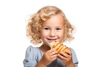 Croissant eating bread food. AI generated Image by rawpixel.