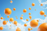 Oranges sky backgrounds outdoors. AI generated Image by rawpixel.