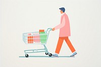 Man shopping consumerism supermarket groceries. AI generated Image by rawpixel.