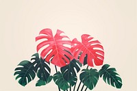 Tropical leaves seamless tropics plant leaf. AI generated Image by rawpixel.