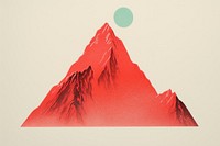 Mountain nature art tranquility. AI generated Image by rawpixel.