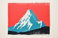 Mountain art painting creativity. AI generated Image by rawpixel.