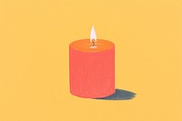 Lighted candel candle fire cylinder. AI generated Image by rawpixel.