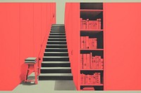 Library architecture publication furniture. AI generated Image by rawpixel.