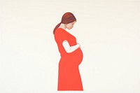 Pregnant woman adult dress art. AI generated Image by rawpixel.