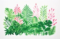 Rainforest art backgrounds pattern. AI generated Image by rawpixel.