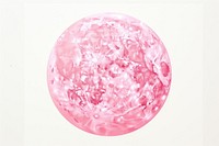 Moon sphere white background microbiology. AI generated Image by rawpixel.