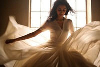 Fashion wedding dress person. AI generated Image by rawpixel.