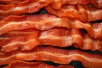 Thick bacon backgrounds pork meat. 