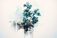 Plant graphics flower art. AI generated Image by rawpixel.