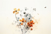 Flower painting graphics pattern. AI generated Image by rawpixel.