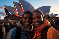 African american adult male sydney opera house. AI generated Image by rawpixel.