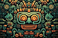 Mayan style background pattern art illustrated. AI generated Image by rawpixel.