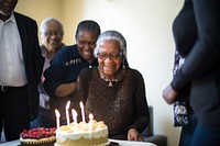 Black South African party birthday dessert. 