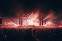 Electronic music festival concert stage transportation. AI generated Image by rawpixel.