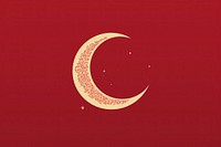 Ramadan crescent moon astronomy night astrology. AI generated Image by rawpixel.