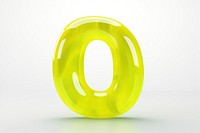 Curve letter O number white background circle. AI generated Image by rawpixel.