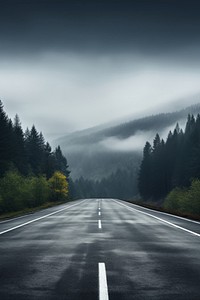 East on a highway outdoors asphalt nature. 