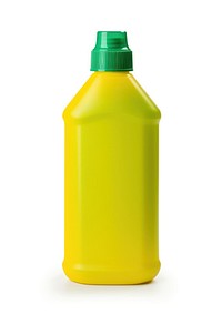 Matte plastic green bottle softener with yellow cap juice white background refreshment. AI generated Image by rawpixel.