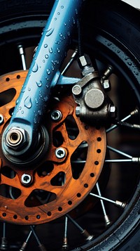Motorcycle wheel vehicle spoke tire. AI generated Image by rawpixel.