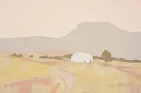 Painting architecture countryside outdoors. AI generated Image by rawpixel.