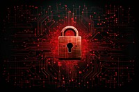 Cyber security with a lock sign backgrounds cyberspace protection. AI generated Image by rawpixel.