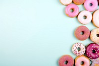 Delicious donuts backgrounds circle food. AI generated Image by rawpixel.