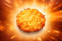 Delicious hash browns circle food freshness. AI generated Image by rawpixel.
