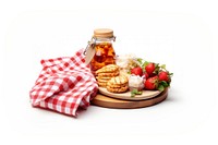Snacks picnic food white background. AI generated Image by rawpixel.