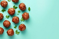 Meatballs food vegetable freshness. AI generated Image by rawpixel.